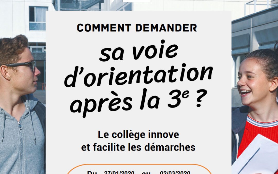 Orientation : après la 3ème